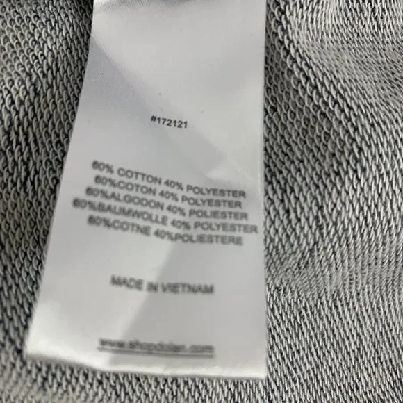 Anthropologie Dolan Chambray Open Cardigan Size Medium Jacket Blue Roll - Picture 9 of 10